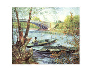A Fisherman in His Boat by Vincent Van Gogh