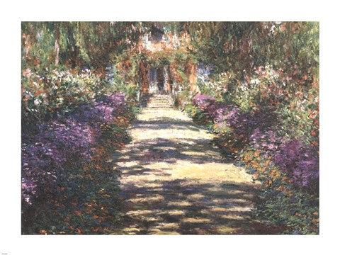 Garden at Giverny by Claude Monet
