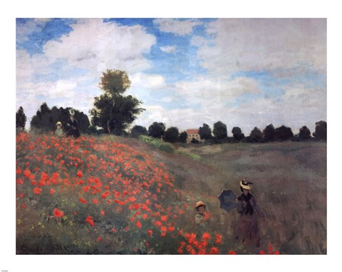 Les Coquelicots by Claude Monet