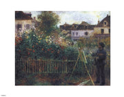 Monet Painting in his Garden at Argenteuil, c.1873 by Pierre-Auguste Renoir