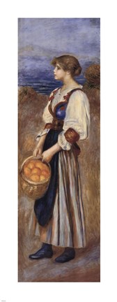 Girl with a Basket of Oranges by Pierre-Auguste Renoir