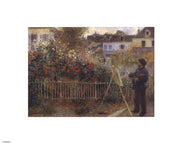 Monet Painting in the Garden at Argenteuil, 1873 by Pierre-Auguste Renoir