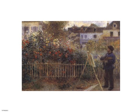 Monet Painting in the Garden at Argenteuil, 1873 by Pierre-Auguste Renoir