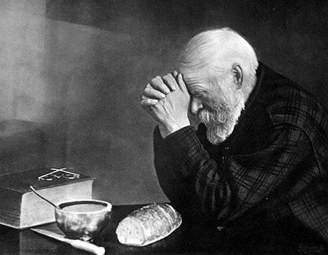 Grace Old Man Praying by Eric Enstrom