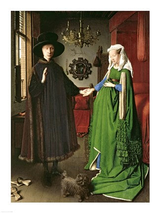 The Portrait of Giovanni Arnolfini and his Wife Giovanna Cenami by Jan Van Eyck
