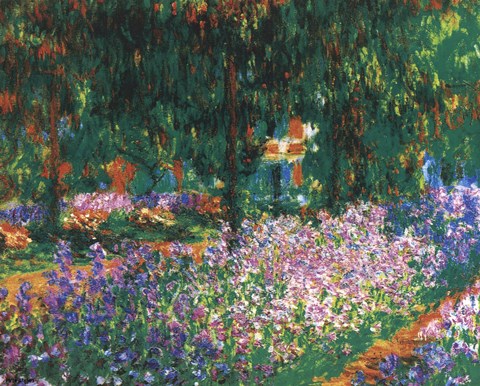 The Artist's Garden at Giverny, c.1900 (green trees) by Claude Monet