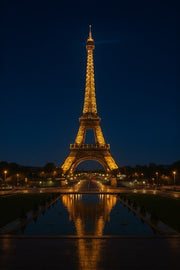 Eiffel Tower at Night by Color Me Happy