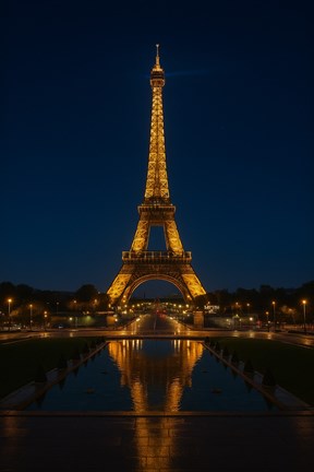 Eiffel Tower at Night by Color Me Happy