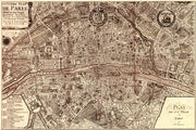 Plan de la Ville de Paris, 1715 by Nicolas De Fer