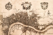 Plan of the City of London, 1720 by John Stow