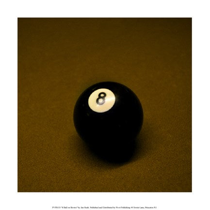 8 Ball on Brown by Jim Rush