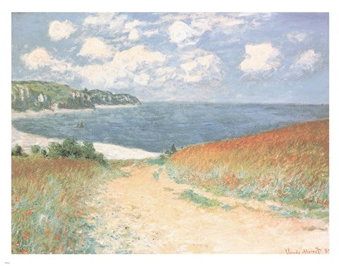Chemin Dans Les Bles A Pourville by Claude Monet