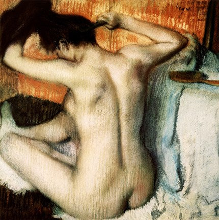 Woman Combing her Hair by Edgar Degas