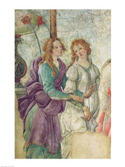 Detail of Venus and the Graces offering gifts to a young girl, 1486 by Sandro Botticelli