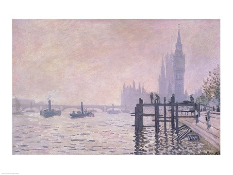 The Thames below Westminster, 1871 by Claude Monet