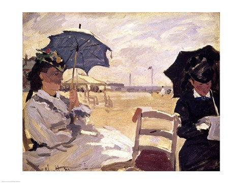 The Beach at Trouville, 1870 by Claude Monet