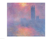 The Houses of Parliament, London, with the sun breaking through the fog, 1904 by Claude Monet