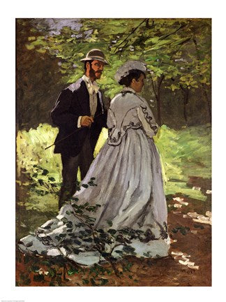 The Promenaders, or Bazille and Camille, 1865 by Claude Monet