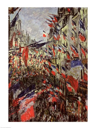 The Rue Saint-Denis, Celebration of June 30, 1878 by Claude Monet