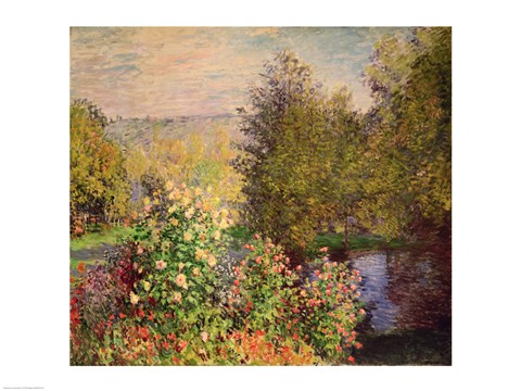 A Corner of the Garden at Montgeron, 1876-7 by Claude Monet