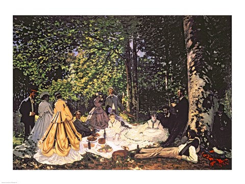 Le Dejeuner sur l'Herbe, 1866 by Claude Monet