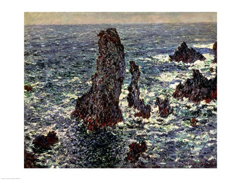 The Rocks at Belle Ile, 1886 by Claude Monet