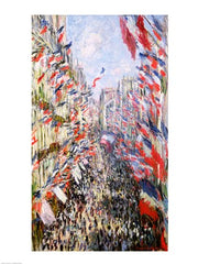 The Rue Montorgueil, Paris, Celebration of June 30, 1878 by Claude Monet