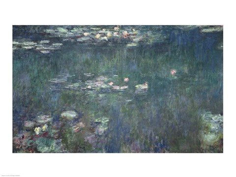 Waterlilies: Green Reflections, 1914-18 by Claude Monet