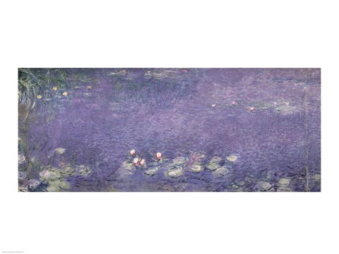 Waterlilies: Morning, 1914-18 (centre left section) by Claude Monet
