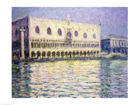 The Ducal Palace, Venice, 1908 by Claude Monet