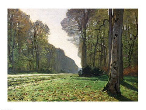 The Road to Bas-Breau, Fontainebleau (Le Pave de Chailly), c.1865 by Claude Monet