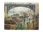 The Stream of Robec at Rouen, 1872 workers by Claude Monet