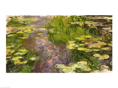 Waterlilies (green horizontal) by Claude Monet