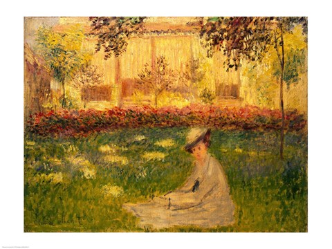 Woman in a Garden, 1876 by Claude Monet
