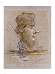 A Hunter and his Dog on a Boat, c.1858-59 by Claude Monet