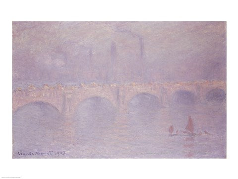 Waterloo Bridge, Hazy Sunshine by Claude Monet
