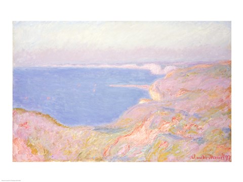 On the Cliffs near Dieppe, Sunset, 1897 by Claude Monet