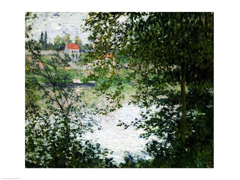 Ile de La Grande Jatte Through the Trees, 1878 by Claude Monet