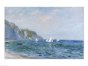 Cliffs and Sailboats at Pourville by Claude Monet