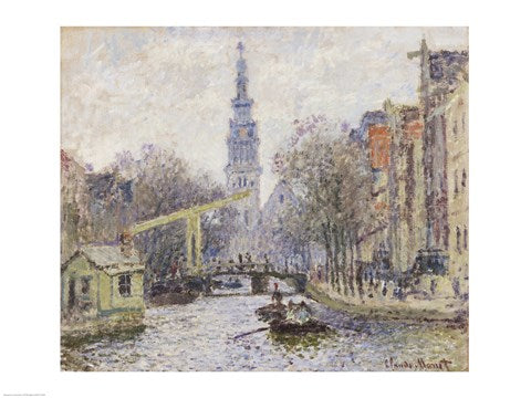 Canal a Amsterdam, 1874 by Claude Monet