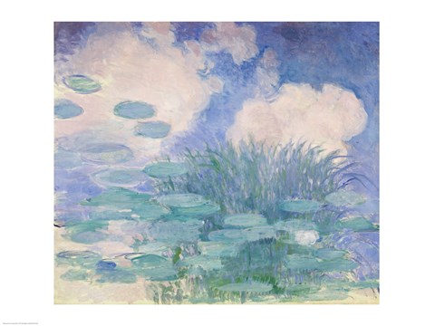 Waterlilies, 1914-17 reflection by Claude Monet