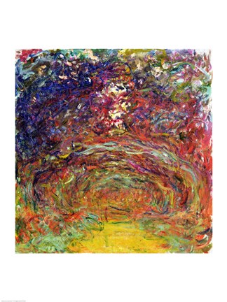 The Rose Path at Giverny, 1920-22 by Claude Monet