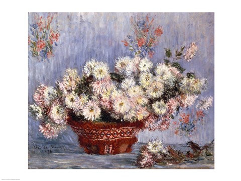 Basket of Chrysanthemums, c.1878 by Claude Monet