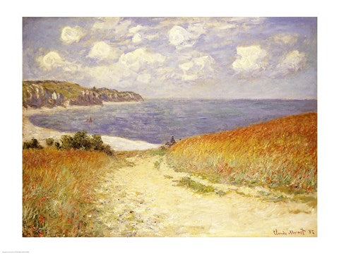 Path in the Wheat at Pourville, 1882 by Claude Monet