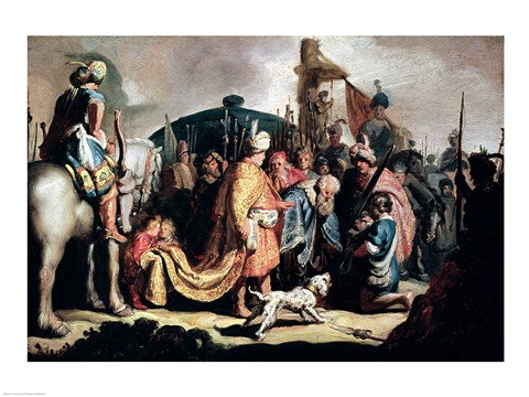 David Offering the Head of Goliath to King Saul by Rembrandt van Rijn