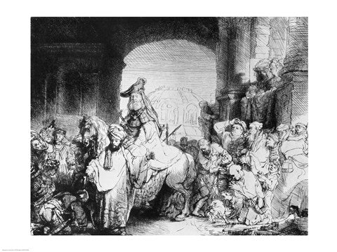 The Triumph of Mordecai, c.1640 by Rembrandt van Rijn