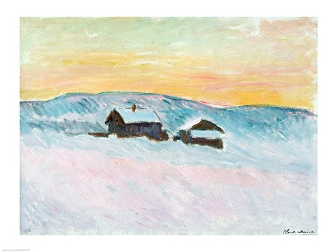 Norwegian Landscape, Blue Houses, 1895 by Claude Monet