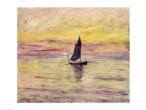 The Sailing Boat, Evening Effect, 1885 by Claude Monet
