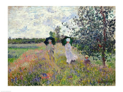 Promenade near Argenteuil, 1873 by Claude Monet