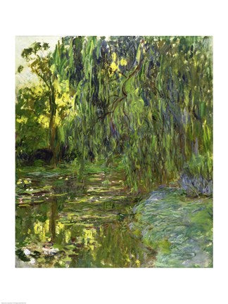 Weeping Willows, The Waterlily Pond at Giverny, c.1918 by Claude Monet